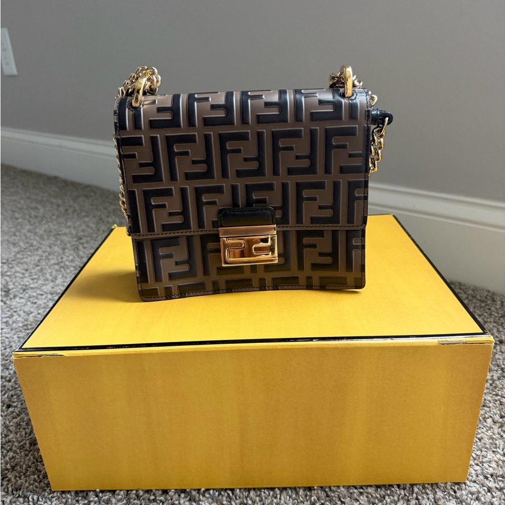 Fendi Kan U small leather bag